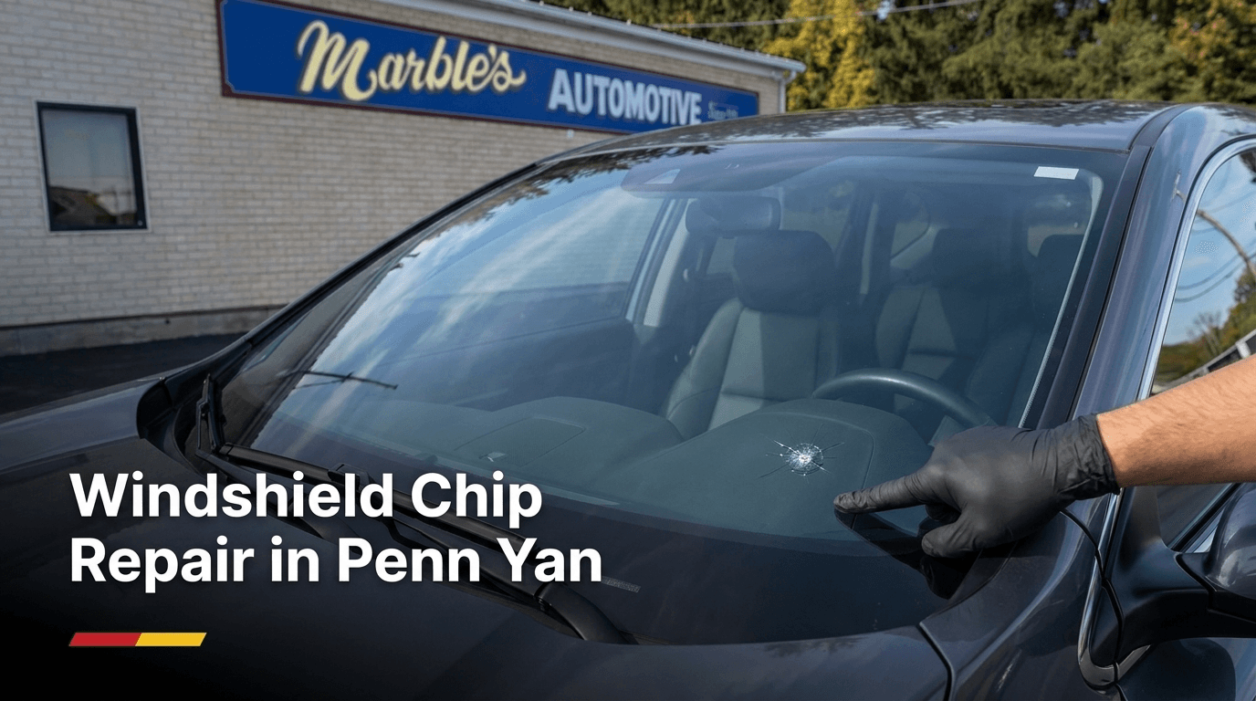 Windshield rock chip repair in Penn Yan